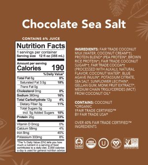 Chocolate Sea Salt – Protein Drinks