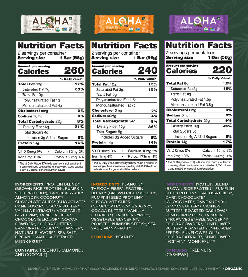 Protein Bar Variety Pack Nutrition