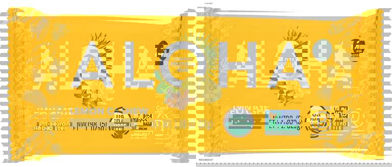ALOHA Organic Plant Based Protein Bars - Lemon Cashew - Single Bar - Vegan, Low Sugar, Gluten-Free, Paleo, Low Carb, Non-GMO, No Stevia & No Erythritol